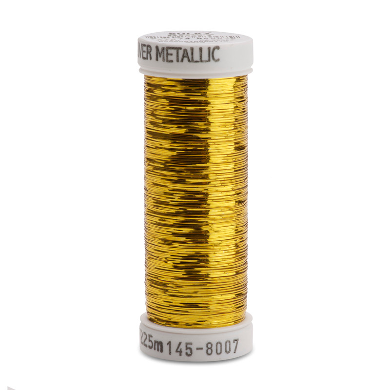 nory　シルキー Sulky Sliver Metallic Thread - Gold - 250 yd. Spool